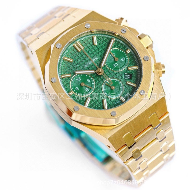 ساعة رويال أوك للرجال أوتوماتيكية بالكامل ميكانيكية متعددة الوظائف كرونوغراف 26331 مع تقويم مضيء - Image 4